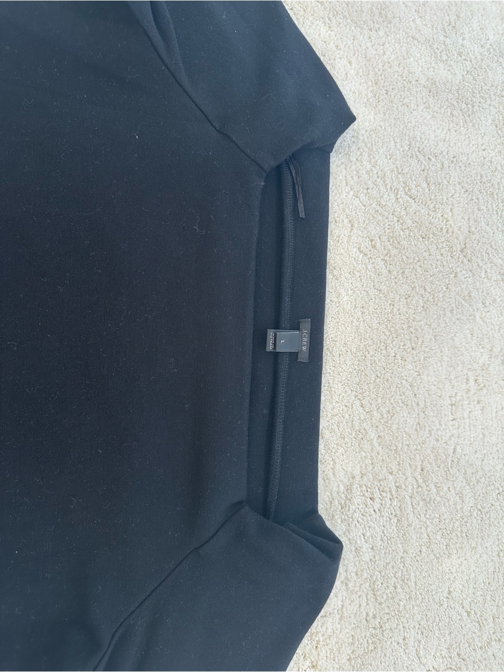 J. Crew Black Off-the-Shoulder Long Sleeve Top - Picture 4 of 4